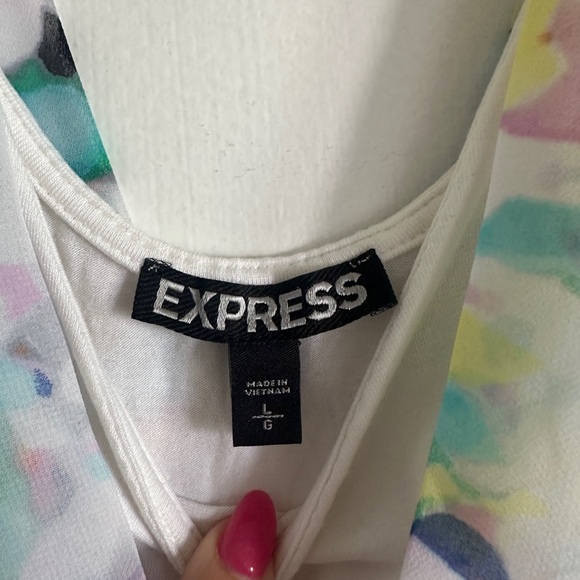 Express Multicolor Abstract Dress - Picture 4 of 4